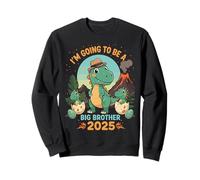 I'm Going To Be A Big Brother 2025 Cute Dinosaur Felpa