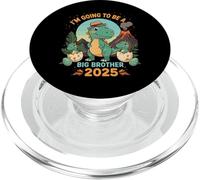 I'm Going To Be A Big Brother 2025 Cute Dinosaur PopSockets PopGrip per MagSafe