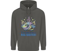 I'M Going To Be A Big Sister Unicorn Bambini Felpa con Cappuccio
