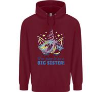 I'M Going To Be A Big Sister Unicorn Bambini Felpa con Cappuccio