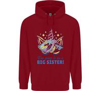 I'M Going To Be A Big Sister Unicorn Bambini Felpa con Cappuccio