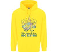 I'M Going To Be A Big Sister Unicorn Bambini Felpa con Cappuccio