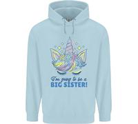 I'M Going To Be A Big Sister Unicorn Bambini Felpa con Cappuccio