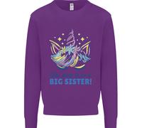 I'M Going To Be A Big Sister Unicorn Bambini Felpa Maglione