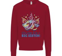 I'M Going To Be A Big Sister Unicorn Bambini Felpa Maglione