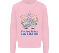 I'M Going To Be A Big Sister Unicorn Bambini Felpa Maglione