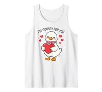 Im Goosey for You Carino Kawaii Valentine Love Design Canotta