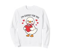 Im Goosey for You Carino Kawaii Valentine Love Design Felpa