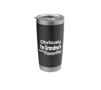 I'm Grandma's Most Favorite Funny Grandson, nipote Bicchiere termico in acciaio inox doppia parete