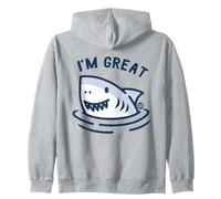 I'm Great Funny Shark Felpa con Cappuccio