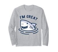 I'm Great Funny Shark Maglia a Manica