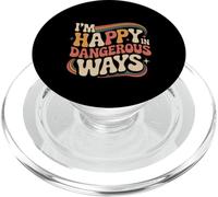 I'm Happy In Dangerous Ways Chaotic Behavior Energy ||- PopSockets PopGrip per MagSafe