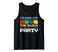I'm Here for The Block Party Brick Builder Divertente Natale Canotta