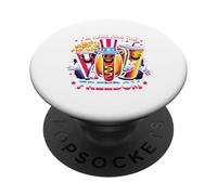 I'm Here for the Freedom Funny Patriotic Food Art PopSockets PopGrip Adesivo