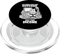 I'm Here for the Outcome Not the Income Cat Worker Gear PopSockets PopGrip per MagSafe