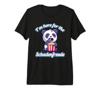I'm Here for The Schadenfreude - Simpatico Panda Sarcastico Maglietta Premium