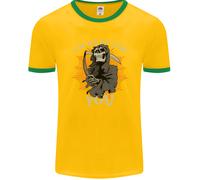 I'M Here per Te Grim Reaper Teschio Diavolo Uomo Ringer Fotl