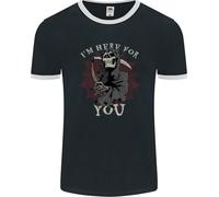 I'M Here per Te Grim Reaper Teschio Diavolo Uomo Ringer Fotl