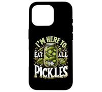 Im Here to Eat all the Pickles Shirt Cetriolo Pickle Jar Custodia per iPhone 16 Pro