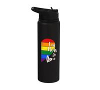 I'm Hers & She's Mine LGBTQ+ Coppia Pride Set Stainless Steel Insulated Water Bottle