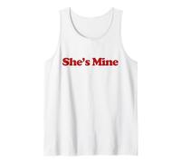 I'm Hers She's Mine Y2k Trendy LGBT Lesbian Couples Matching Canotta