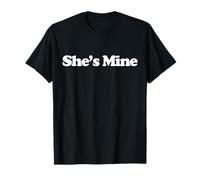 I'm Hers She's Mine Y2k Trendy LGBT Lesbian Couples Matching Maglietta