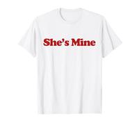 I'm Hers She's Mine Y2k Trendy LGBT Lesbian Couples Matching Maglietta