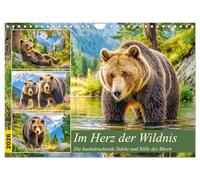 Im Herz der Wildnis. Die beeindruckende Stärke und Stille der Bären (Wandkalender 2026 DIN A4 quer), CALVENDO Monatskalender: Diese Bilder laden dazu ... mit dem Rhythmus der Natur zu entdecken