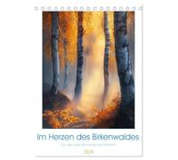 Im Herzen des Birkenwaldes (Tischkalender 2026 DIN A5 hoch), CALVENDO Monatskalender: Perfekt für Naturliebhaber und als Geschenk für alle, die die Stille des Waldes schätzen.