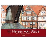 Im Herzen von Stade (Wandkalender 2026 DIN A2 quer), CALVENDO Monatskalender: Bilder von Stade rund um den Hansehafen und Stadthafen.