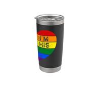 I'm His & He's Mine LGBTQ+ Coppia Pride Set Bicchiere termico in acciaio inox doppia parete