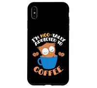 Im Hoo Tally Addicted To Coffee - Tazza con gufo Custodia per iPhone XS Max