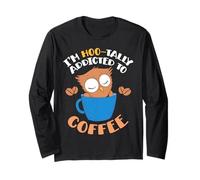 Im Hoo Tally Addicted To Coffee - Tazza con Gufo Maglia a Manica