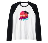 I'm in Miami Beach, I Love Miami Florida, Cool Miami Fashion Maglia con Maniche Raglan