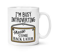 I'M Indaffarato Introverting Si Prega Come Retro Later 284ml Tazza Shy Con Joke