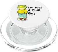 I'm Just a Chill Guy Froggy Funny Trendy Frog Meme Humor PopSockets PopGrip per MagSafe