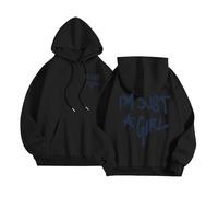 I'M Just A Girl Felpa con cappuccio da donna 2026 Graphic University Pullover con cappuccio alla moda con lettera maglioni casual Y2K Cool Cartoon Workou con disegni carini, Nero , L