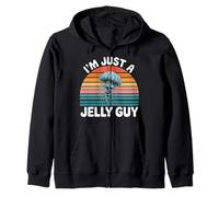 I'm Just A Jelly Guy Pun Geloso Gioco Dolce Scherzo |- Felpa con Cappuccio