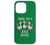 Im Just a Jolly Goose Christmas Silly Festive Goose on Loose Custodia per iPhone 14 Pro Max