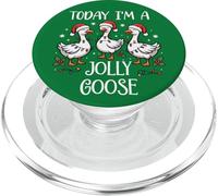 Im Just a Jolly Goose Christmas Silly Festive Goose on Loose PopSockets PopGrip per MagSafe