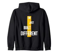 I'm Just Built Different - Citazione Motivazionale Felpa con Cappuccio