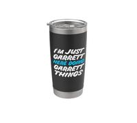 I'm Just Garrett Here Doing Garrett Things Nome divertente Bicchiere termico in acciaio inox doppia parete