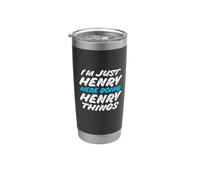 I'm Just Henry Here Doing Henry Things Nome divertente Bicchiere termico in acciaio inox doppia parete
