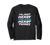 I'm Just Henry Here Doing Henry Things Nome Divertente Maglia a Manica