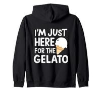 I'm Just Here for Artisan Vanilla Gelato Italiano Felpa con Cappuccio