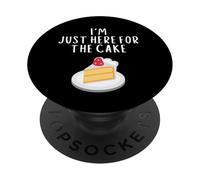 I'm Just Here For Cake Funny Wedding Meme Costume Cakes PopSockets PopGrip Adesivo