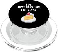 I'm Just Here For Cake Funny Wedding Meme Costume Cakes PopSockets PopGrip per MagSafe