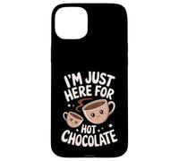 I'm Just Here For Hot Chocolate Funny Cute Cocoa Design Custodia per iPhone 15 Plus