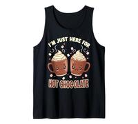 I'm Just Here For Hot Chocolate Marshmallow Cocoa Humor Canotta