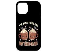 I'm Just Here For Hot Chocolate Marshmallow Cocoa Humor Custodia per iPhone 12/12 Pro